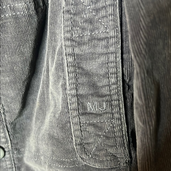 Marc Jacobs Gray Bomber Jacket with Ribbed Corduroy - Picture 3 of 4